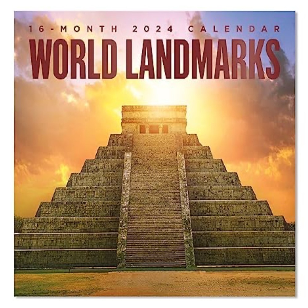2024 World Landscapes 16 Month Full Size Wall Calendar Plan Schedule Organizing